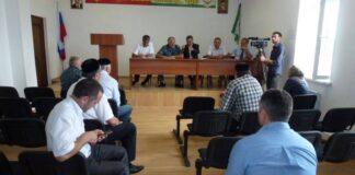 Встреча с родственниками гр.Карсамаули А., Точиева И. и Хаяури М., убитых при проведении спецоперации 28.07.2012г. в ст.  Орджоникидзевской.