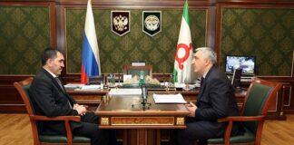 Глава Ингушетии провел рабочую встречу с омбудсменом Джамбулатом Оздоевым