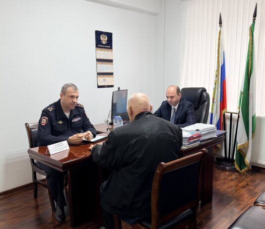 Состоялся прием граждан с участием заместителя министра внутренних дел по Республике Ингушетия